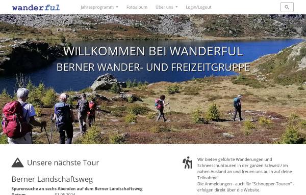 Vorschau von www.wanderful.ch, Wanderful