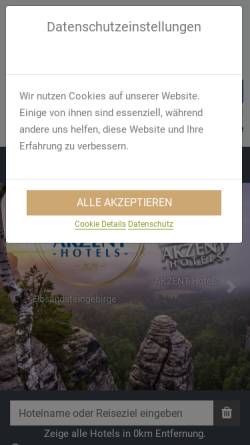 Vorschau der mobilen Webseite www.akzent.de, Akzent Hotels