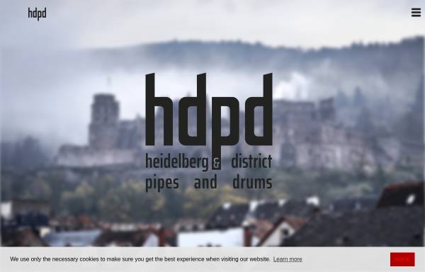 Vorschau von hdpd.de, Heidelberg & District Pipes and Drums
