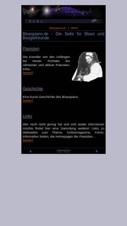 Vorschau der mobilen Webseite www.bluespiano.de, Die Seite für Blues- und Boogiefreunde
