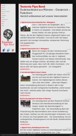 Vorschau der mobilen Webseite www.teutonia-pb.de, Teutonia Pipe Band