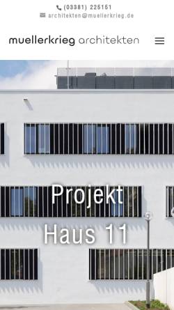 Vorschau der mobilen Webseite www.ulikrieg.de, Uli Krieg - Architekten