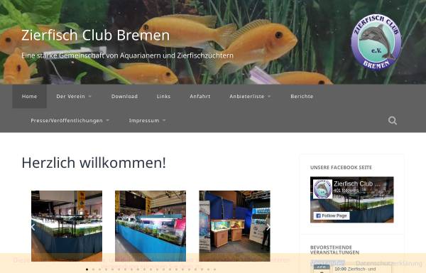 Vorschau von www.zierfischclubbremen.de, Zierfisch Club Bremen e.V