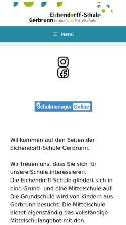 Vorschau der mobilen Webseite www.vs-gerbrunn.de, Volksschule Gerbrunn