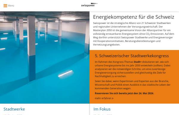 Vorschau von www.swisspower.ch, Swisspower AG