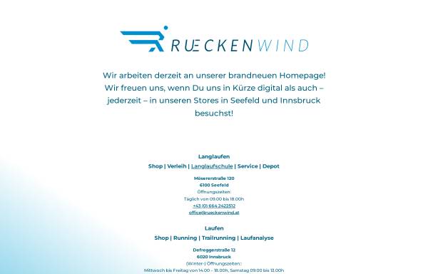 Vorschau von www.rueckenwind.at, Rueckenwind, Rettenegger & Kessler Handels und Veranstaltungs-OEG