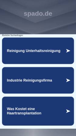 Vorschau der mobilen Webseite www.spado.de, Rechtsanwaltskanzlei Spannagel & Döpp, Ennepetal