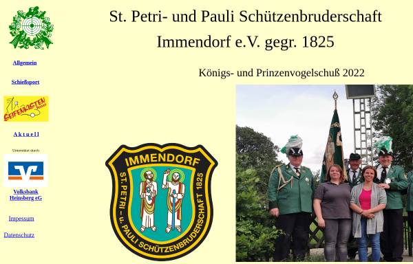 Vorschau von www.schuetzen-immendorf.de, Sankt Petri- und Pauli Schützenbruderschaft Immendorf e.V. gegr. 1825