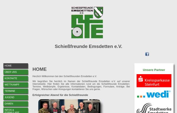 Vorschau von www.sf-emsdetten.de, Schießfreunde Emsdetten e.V.