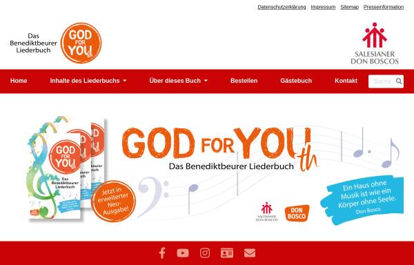 God for You(th) - Das Benediktbeurer Liederbuch