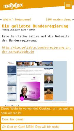 Vorschau der mobilen Webseite blog.todamax.net, Die geliebte BundesREGIERUNGonline