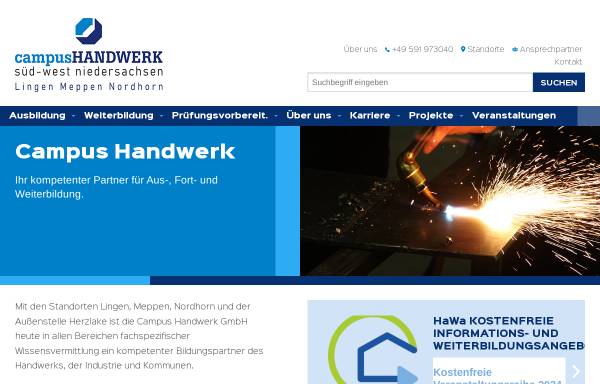 Vorschau von www.btz-handwerk.de, BTZ Berufsbildungs- und Technologiezentrum des Handwerks GmbH