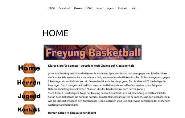 Vorschau von www.freyung-basketball.de, Freyung Basketball
