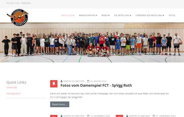 Vorschau von www.tegernheim-basketball.de, FC Tegernheim e.V.