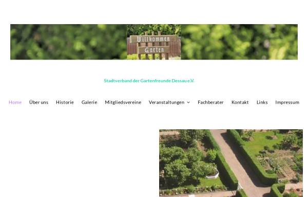 Vorschau von www.gartenfreunde-dessau.de, Stadtverband der Gartenfreunde Dessau e.V.