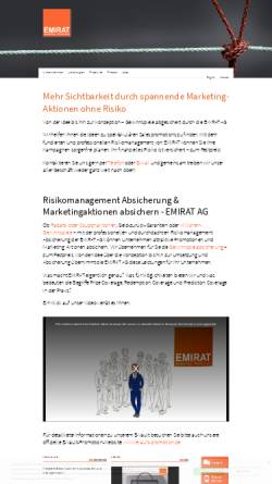 Vorschau der mobilen Webseite www.emirat.de, Emirat AG