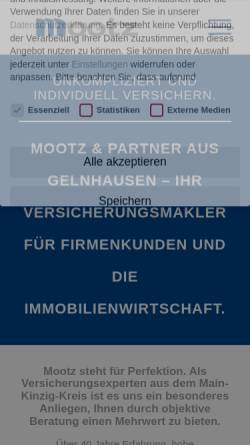 Vorschau der mobilen Webseite www.mootz.de, Mootz & Partner GmbH