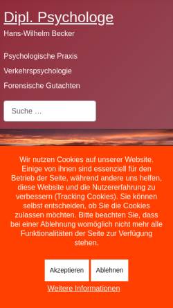 Dipl. Psychologe Hans-Wilhelm Becker