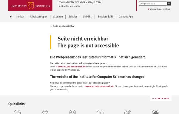 Vorschau von www.informatik.uni-osnabrueck.de, Universität Osnabrück