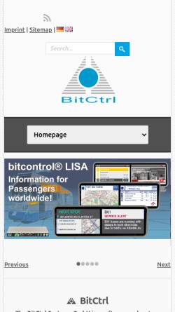 Vorschau der mobilen Webseite bitctrl.de, BitCtrl Systems GmbH