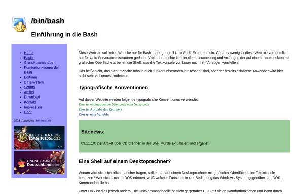 Vorschau von www.bin-bash.de, /bin/bash