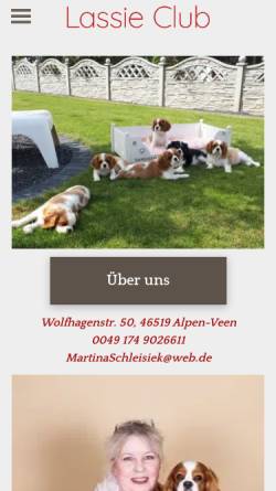 Vorschau der mobilen Webseite www.homesweet-cavaliere.de, Homesweet's