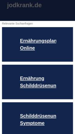 Vorschau der mobilen Webseite www.jodkrank.de, Jodkrank