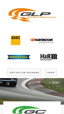Vorschau der mobilen Webseite glp1.de, Gleichmäßigkeitsprüfungen Nürburgring