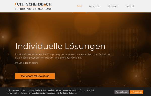 Vorschau von www.scheidbach.at, Scheidbach Büro- und Computerhandel, Feldkirch