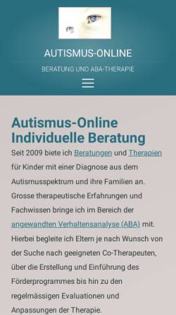 Vorschau der mobilen Webseite www.autismus-online.ch, Autismus Online