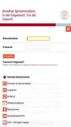Vorschau der mobilen Webseite www.autistenambulanz-dresden.de, Autistenambulanz des St. Marienkrankenhauses Dresden