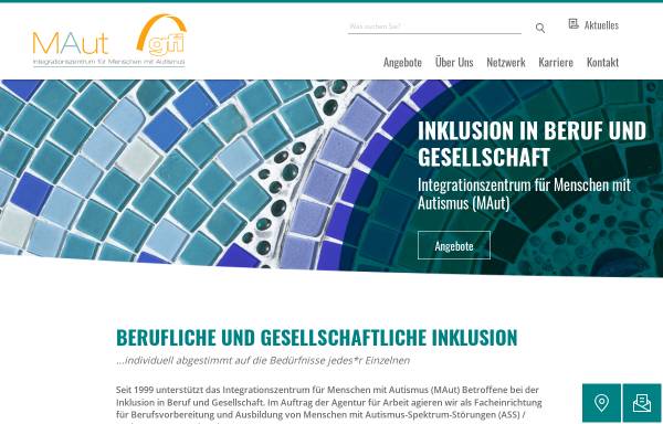 Vorschau von www.m-aut.de, Integrationszentrum für Menschen mit Autismus - MAut