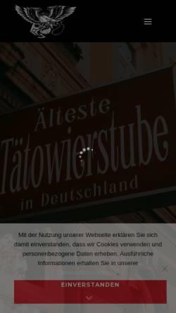Vorschau der mobilen Webseite www.die-aelteste.de, Älteste Tätowierstube in Deutschland