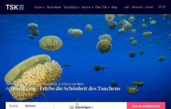 Vorschau von www.tsk.ch, Tauchsport Käser AG