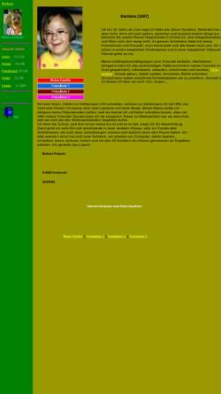 Vorschau der mobilen Webseite www.prajczer.at, Barbaras Homepage - glücklich mit Down-Syndrom