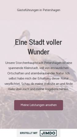 Vorschau der mobilen Webseite www.gaestefuehrungen.de, Elke Stünkel, Gästeführerin