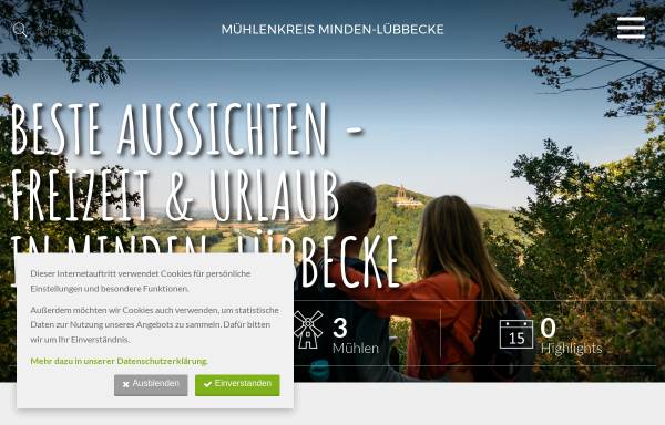 Vorschau von www.muehlenkreis.de, Mühlenkreis Minden-Lübbecke