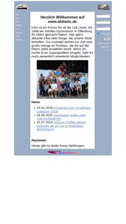 Vorschau der mobilen Webseite www.abitanic.de, Ibbenbüren - Goethe-Gymnasium