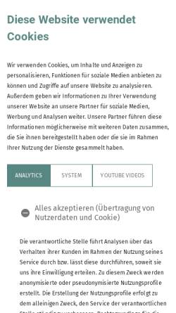 Vorschau der mobilen Webseite www.alpenverein-duesseldorf.de, Alpenverein