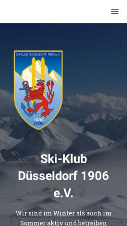 Vorschau der mobilen Webseite skd1906.de, Ski-Klub Düsseldorf e.V. 1906