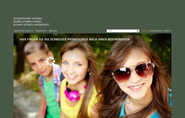 Vorschau von www.privatschulen-schweiz.ch, Privatschulen in der Schweiz