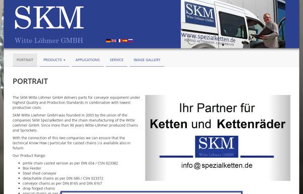 Vorschau von www.spezialketten.de, SKM Witte Löhmer GmbH