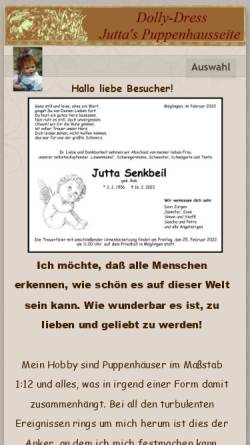 Vorschau der mobilen Webseite dolly-dress.de, Juttas Puppenhauspage