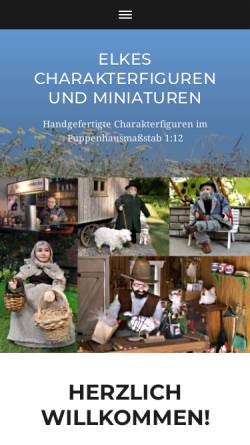 Vorschau der mobilen Webseite www.miniaturpuppen.de, Miniaturpuppen