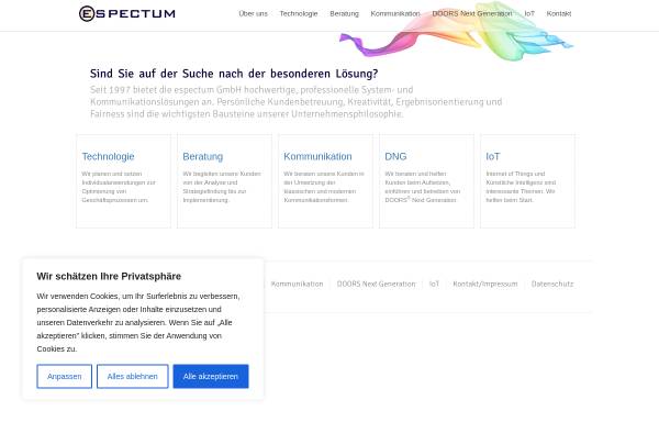 Vorschau von www.espectum.de, espectum GmbH