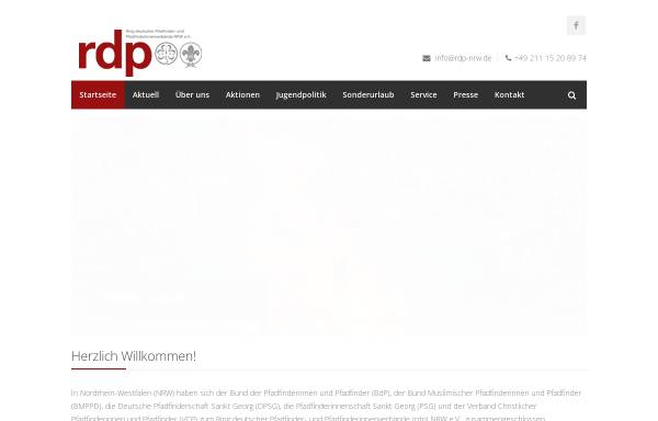 Vorschau von www.pfadfinderring-nrw.de, Ring deutscher Pfadfinder- und Pfadfinderinnenverbände (RdP), Nordrhein Westfalen e.V.