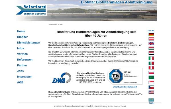 Vorschau von www.bioteg.de, Bioteg GmbH