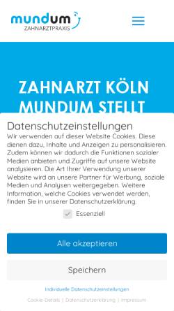 Vorschau der mobilen Webseite mund-um.de, Zahnarztpraxis Dr. Eric Liermann