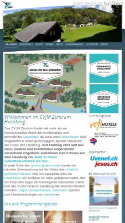 Vorschau der mobilen Webseite www.cvjm-zentrum.ch, CVJM Ferienzentrum Hasliberg