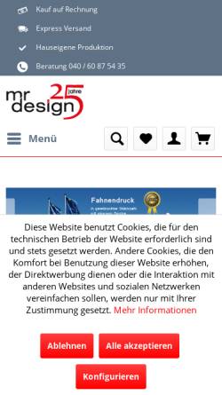 Vorschau der mobilen Webseite www.mrdesign.de, MR Design